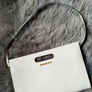 Michael Kors white shoulder bag